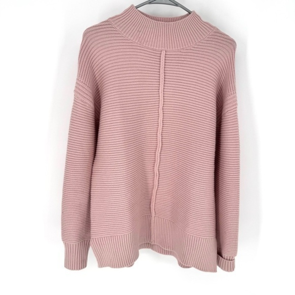 Evereve Soft Pink romantic, feminine cottagecore Cowl Neck Sweater